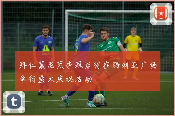 拜仁慕尼黑夺冠后将在玛利亚广场举行盛大庆祝活动